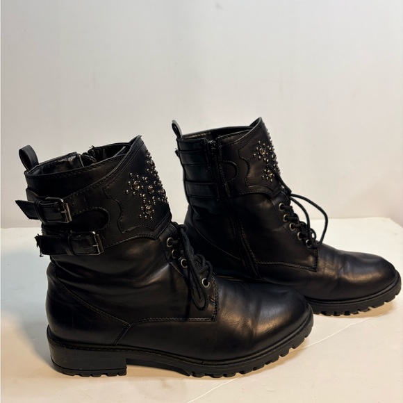 MIA Perry Black Studded Combat Boots size 8.5 - Picture 2 of 15
